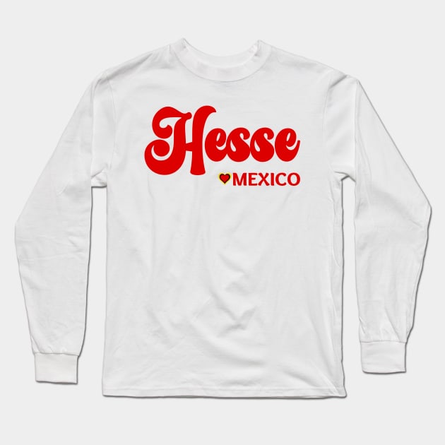 Hesse: I love Germany  Deutschland Long Sleeve T-Shirt by teezeedy